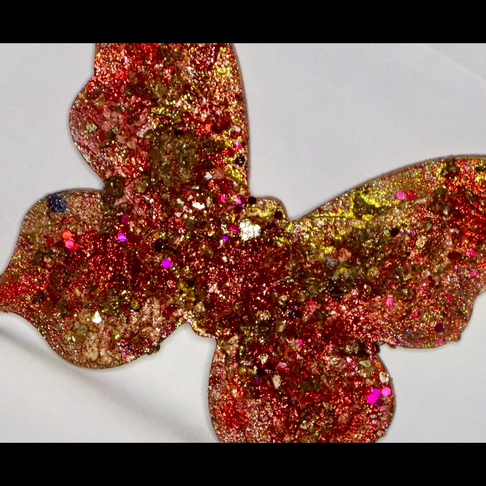 Original decor art mixed medium Butterfly